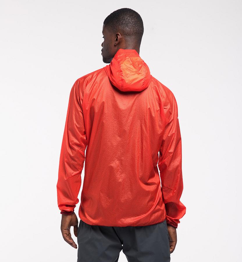 Haglöfs Mens L.I.M Shield Comp Windbreaker Red New Zealand 02134QSMB